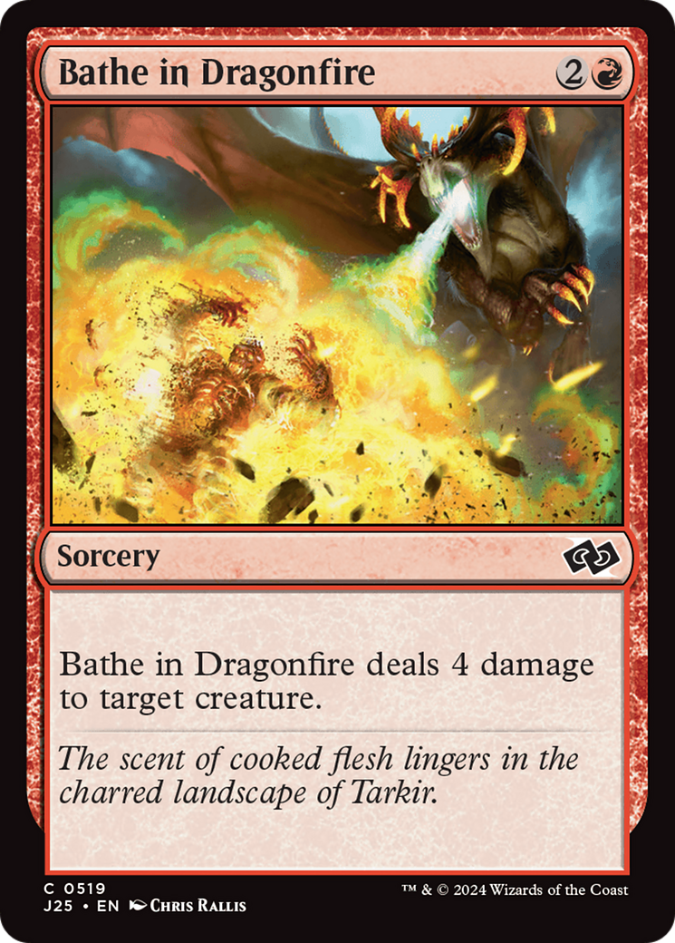 Bathe in Dragonfire [Foundations Jumpstart] MTG Single Magic: The Gathering | Red Claw Gaming