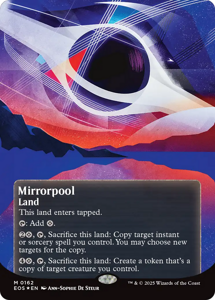 Mirrorpool (0162) (Borderless) (Galaxy Foil) [Edge of Eternities: Stellar Sights] MTG Single Magic: The Gathering | Red Claw Gaming
