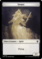 Spirit // Phyrexian Germ Double-Sided Token [Murders at Karlov Manor Commander Tokens] MTG Single Magic: The Gathering | Red Claw Gaming