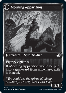 Mourning Patrol // Morning Apparition [Innistrad: Double Feature] MTG Single Magic: The Gathering | Red Claw Gaming