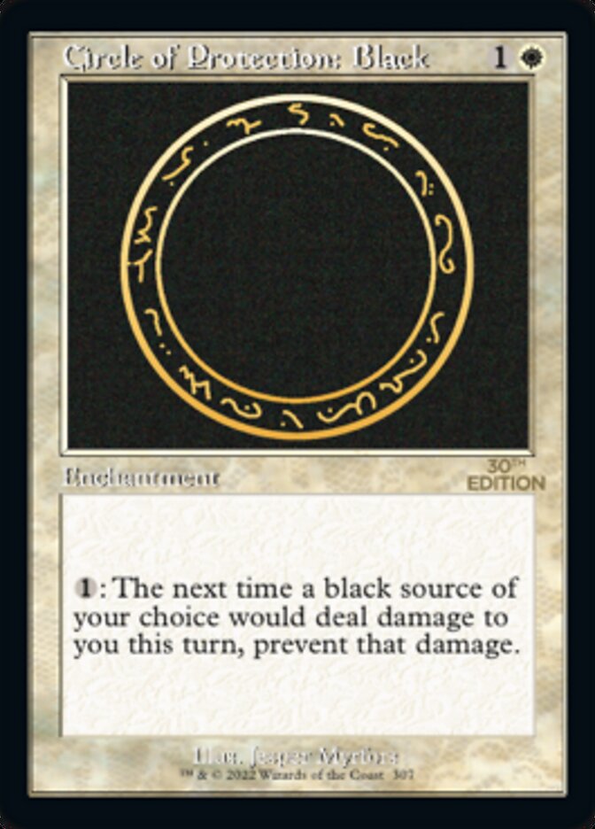 Circle of Protection: Black (Retro) [30th Anniversary Edition] MTG Single Magic: The Gathering | Red Claw Gaming
