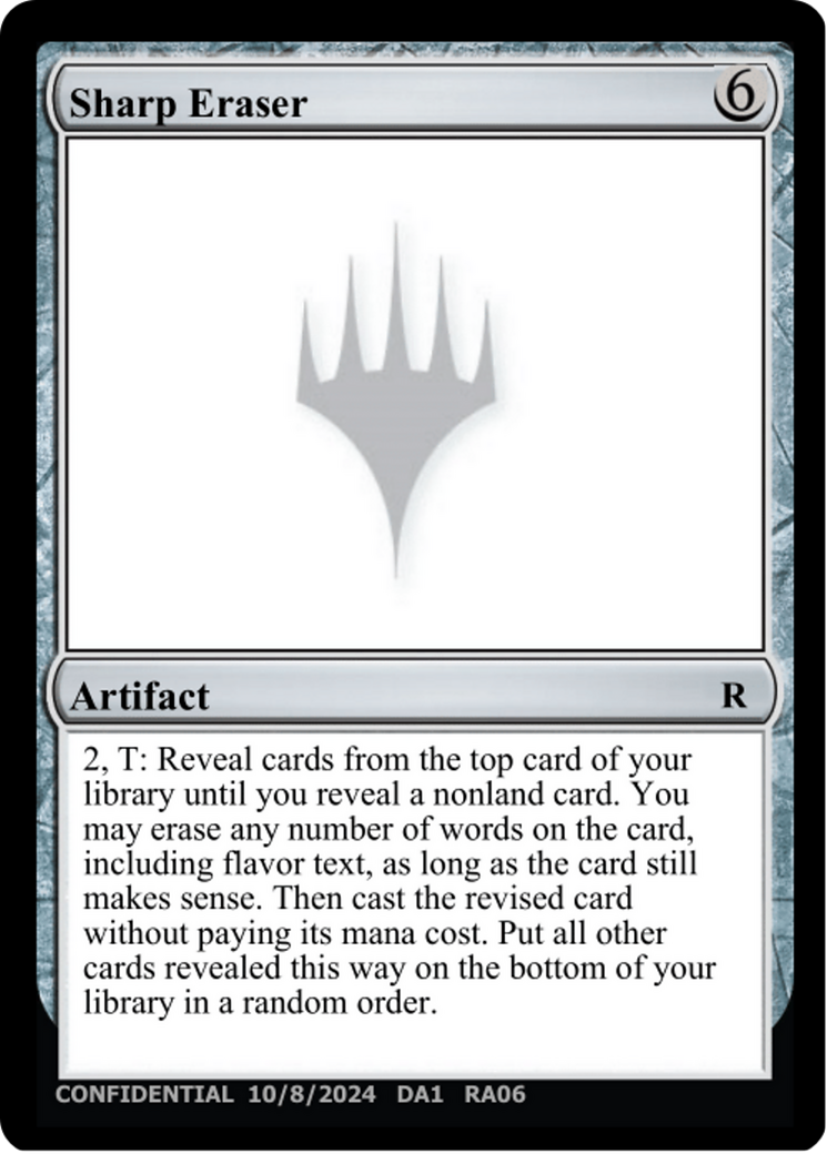 Sharp Eraser [Unknown Event] MTG Single Magic: The Gathering | Red Claw Gaming