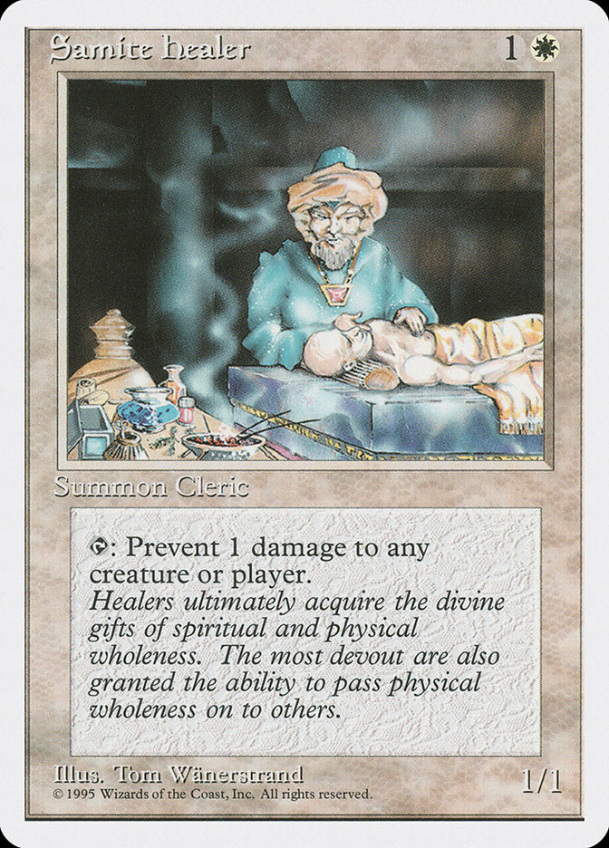 Samite Healer [Fourth Edition] MTG Single Magic: The Gathering | Red Claw Gaming