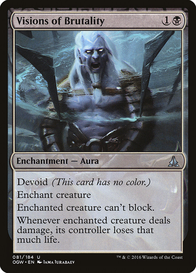 Visions of Brutality [Oath of the Gatewatch] MTG Single Magic: The Gathering | Red Claw Gaming