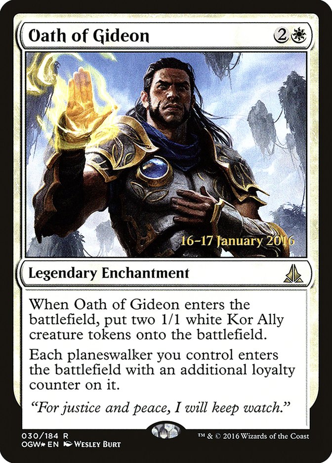 Oath of Gideon [Oath of the Gatewatch Prerelease Promos] MTG Single Magic: The Gathering | Red Claw Gaming
