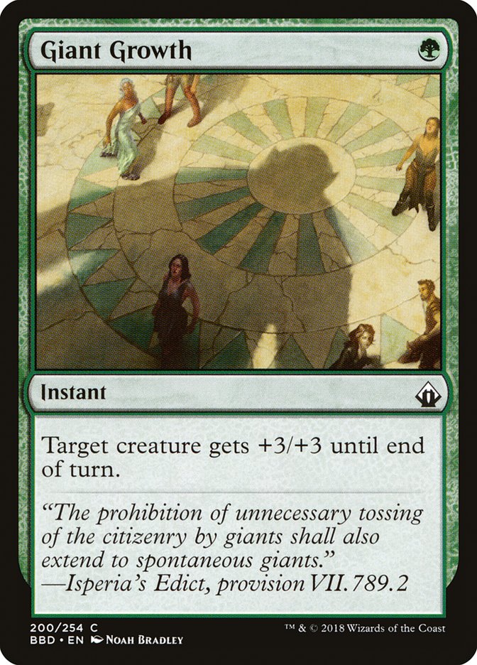Giant Growth [Battlebond] MTG Single Magic: The Gathering | Red Claw Gaming