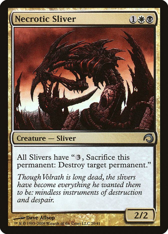 Necrotic Sliver [Premium Deck Series: Slivers] MTG Single Magic: The Gathering | Red Claw Gaming