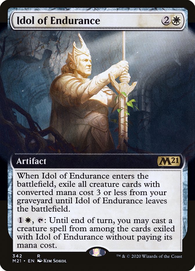 Idol of Endurance (Extended Art) [Core Set 2021] MTG Single Magic: The Gathering | Red Claw Gaming