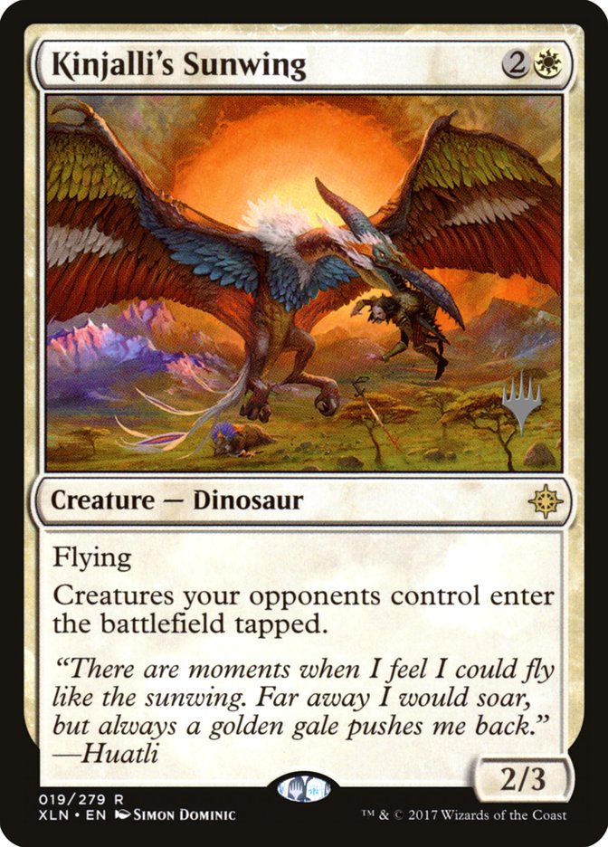 Kinjalli's Sunwing (Promo Pack) [Ixalan Promos] MTG Single Magic: The Gathering | Red Claw Gaming