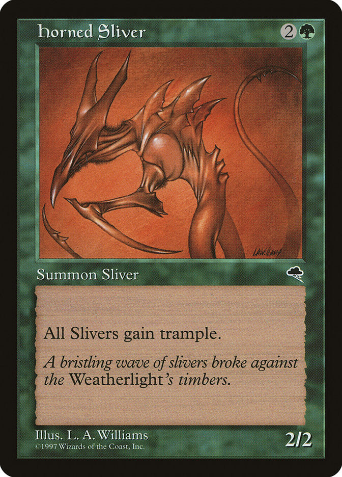 Horned Sliver [Tempest] MTG Single Magic: The Gathering | Red Claw Gaming