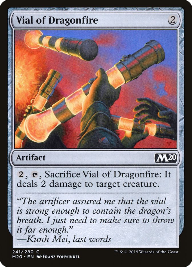 Vial of Dragonfire [Core Set 2020] MTG Single Magic: The Gathering | Red Claw Gaming