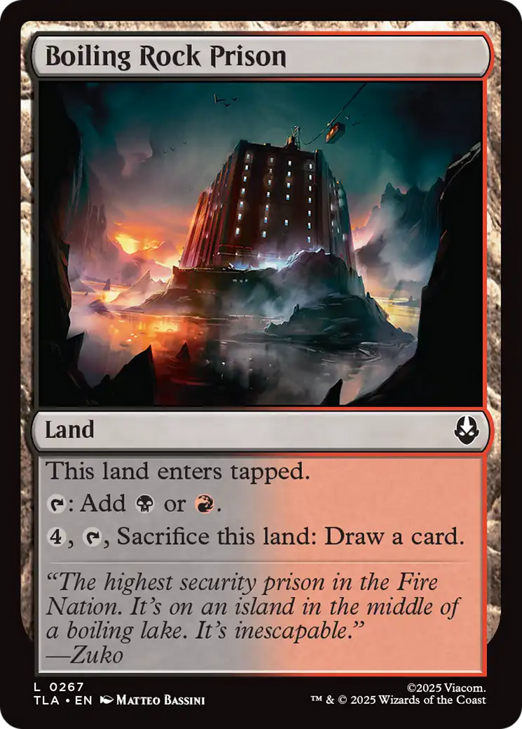 Boiling Rock Prison [Avatar: The Last Airbender] MTG Single Magic: The Gathering | Red Claw Gaming