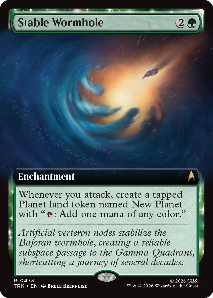 Stable Wormhole (Extended Art) [Star Trek] MTG Single Magic: The Gathering | Red Claw Gaming