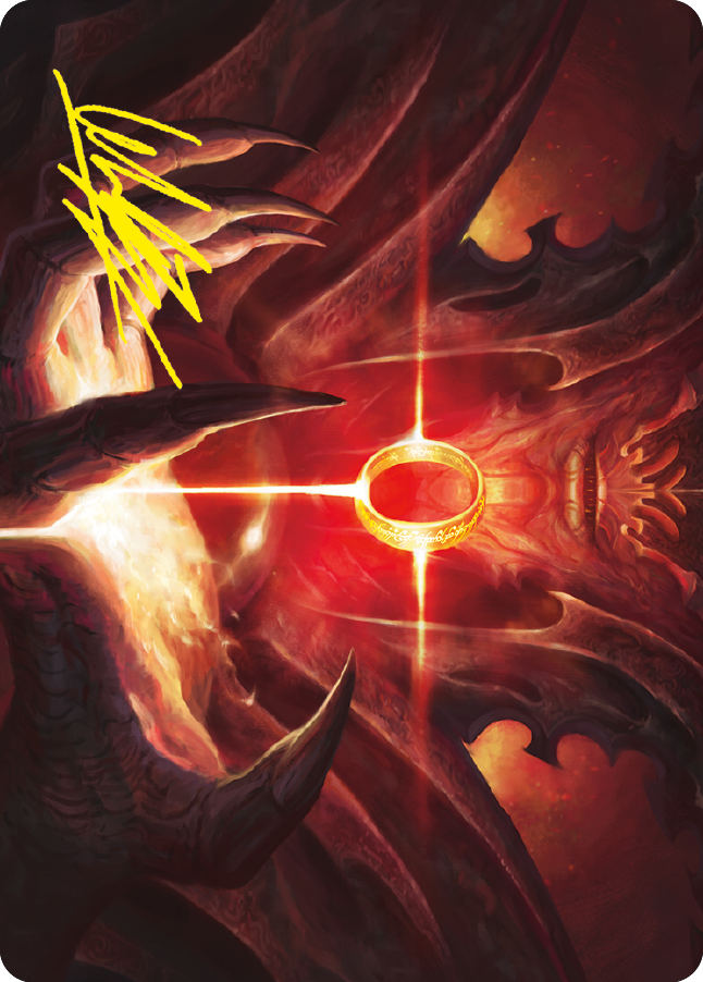 Sol Ring Art Card (Gold-Stamped Signature) [The Lord of the Rings: Tales of Middle-earth Art Series] MTG Single Magic: The Gathering | Red Claw Gaming