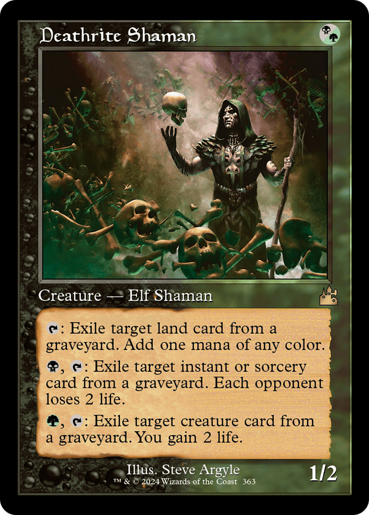 Deathrite Shaman (Retro Frame) [Ravnica Remastered] MTG Single Magic: The Gathering | Red Claw Gaming