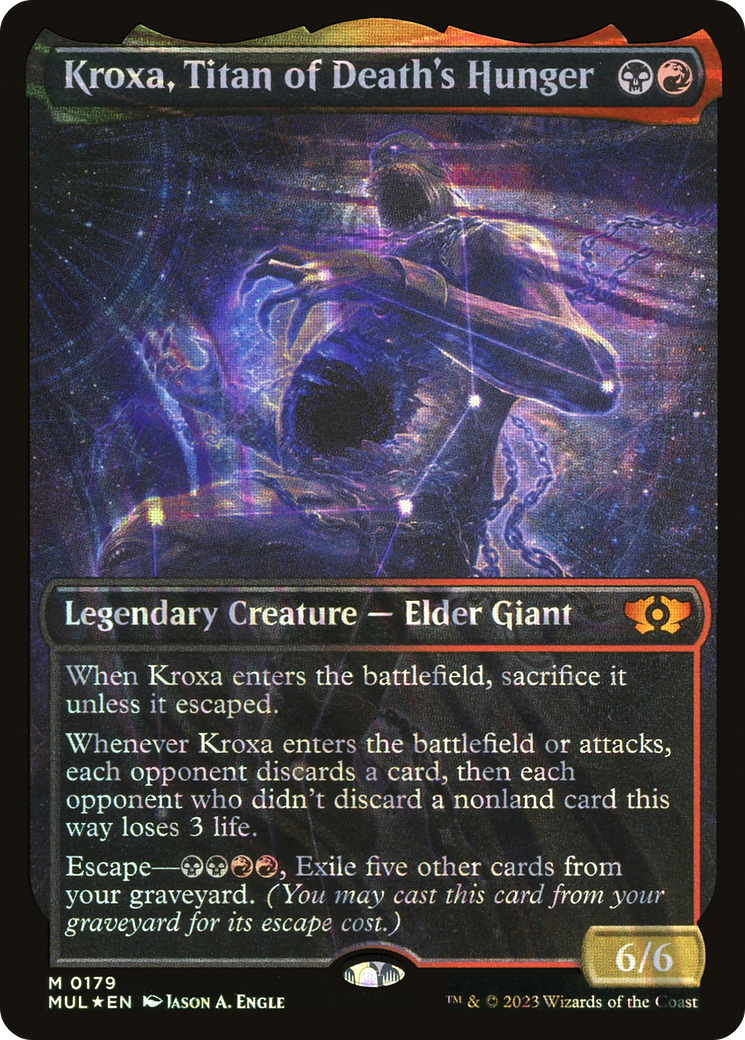 Kroxa, Titan of Death's Hunger (Halo Foil) [Multiverse Legends] MTG Single Magic: The Gathering | Red Claw Gaming
