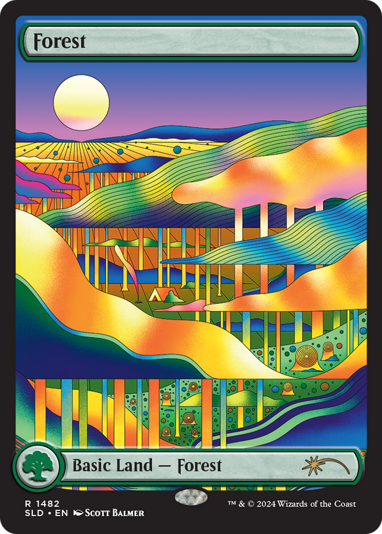 Forest (1482) [Secret Lair Drop Series] MTG Single Magic: The Gathering | Red Claw Gaming