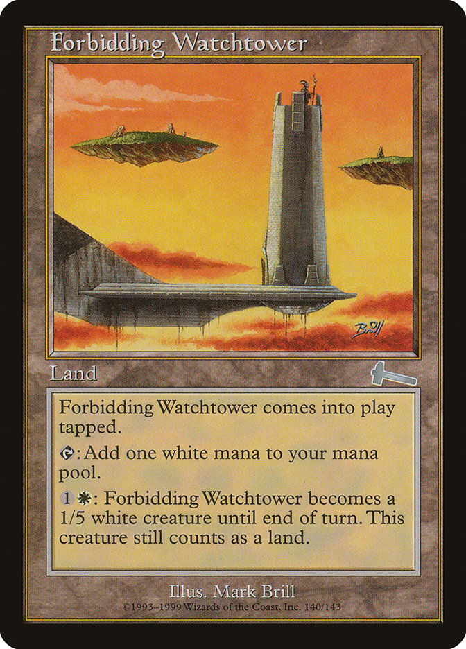Forbidding Watchtower [Urza's Legacy] MTG Single Magic: The Gathering | Red Claw Gaming