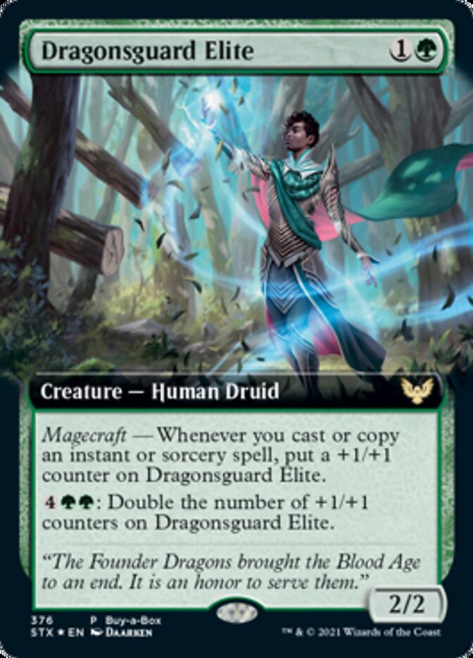 Dragonsguard Elite (Buy-A-Box) [Strixhaven: School of Mages Promos] MTG Single Magic: The Gathering | Red Claw Gaming