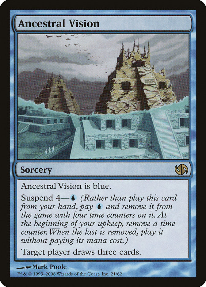 Ancestral Vision [Duel Decks: Jace vs. Chandra] MTG Single Magic: The Gathering | Red Claw Gaming