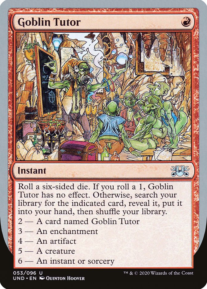 Goblin Tutor [Unsanctioned] MTG Single Magic: The Gathering | Red Claw Gaming