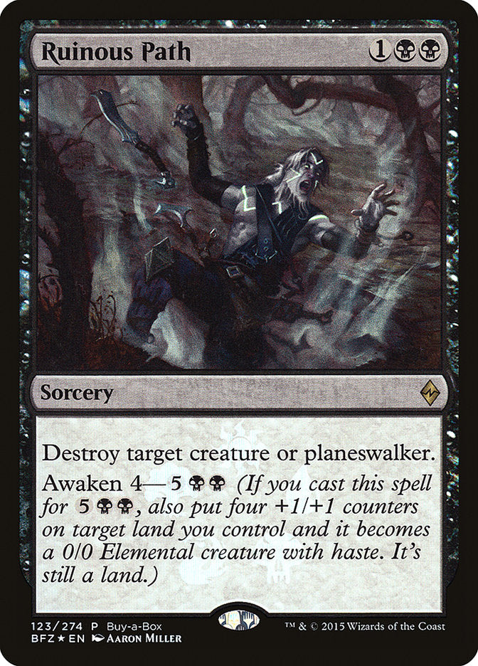 Ruinous Path (Buy-A-Box) [Battle for Zendikar Promos] MTG Single Magic: The Gathering | Red Claw Gaming
