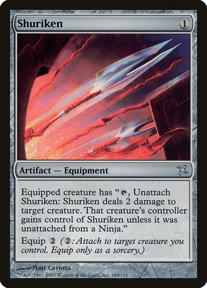 Shuriken [Betrayers of Kamigawa] MTG Single Magic: The Gathering | Red Claw Gaming