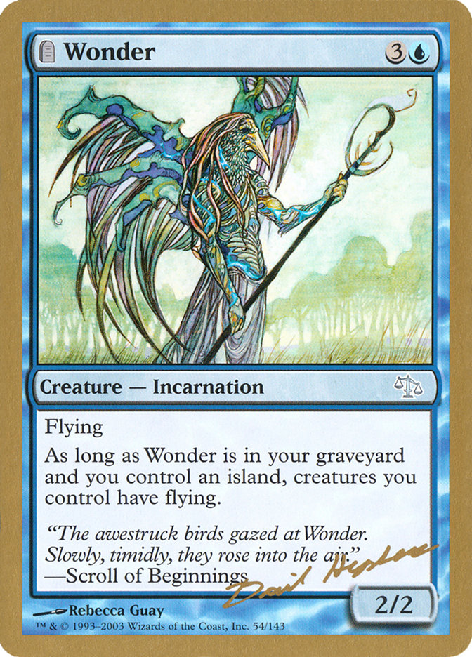 Wonder (Dave Humpherys) [World Championship Decks 2003] MTG Single Magic: The Gathering    | Red Claw Gaming