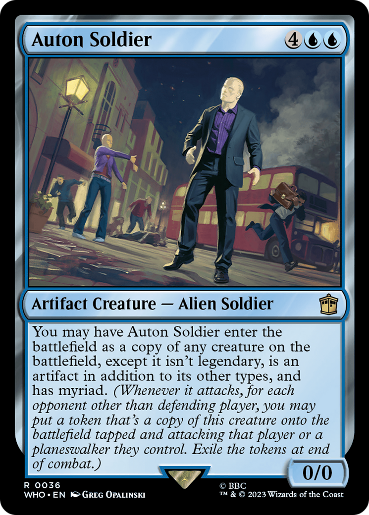Auton Soldier [Doctor Who] MTG Single Magic: The Gathering | Red Claw Gaming