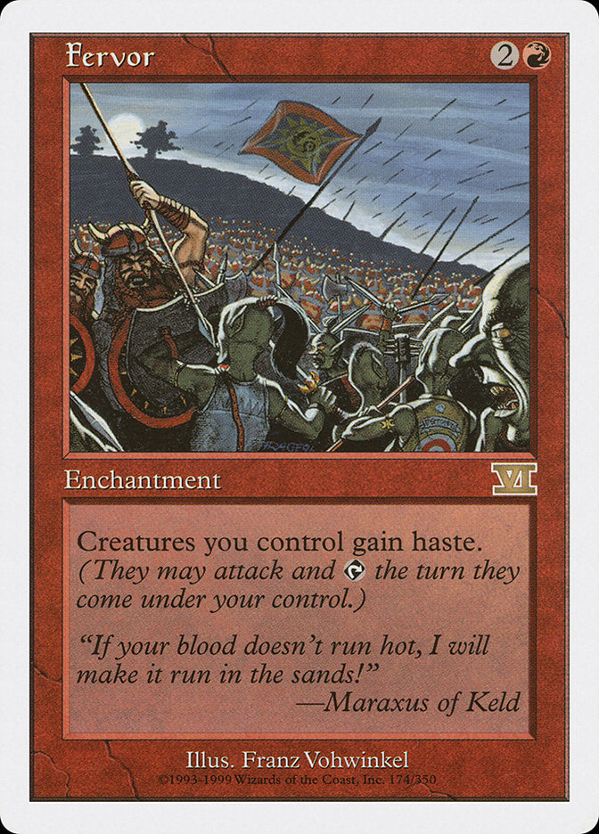 Fervor [Classic Sixth Edition] MTG Single Magic: The Gathering | Red Claw Gaming