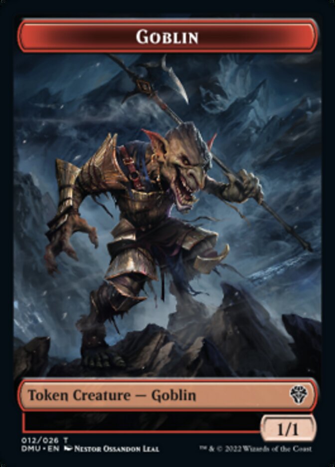Bird (002) // Goblin Double-Sided Token [Dominaria United Tokens] MTG Single Magic: The Gathering | Red Claw Gaming