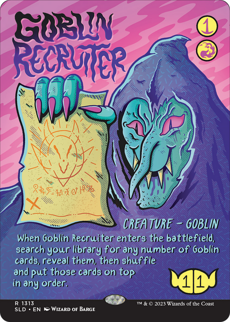 Goblin Recruiter (Rainbow Foil) [Secret Lair Drop Series] MTG Single Magic: The Gathering | Red Claw Gaming