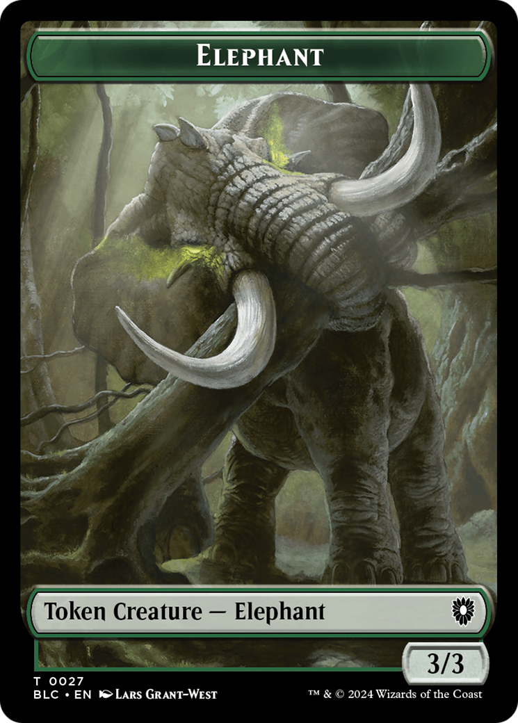 Elephant // Squid Double-Sided Token [Bloomburrow Commander Tokens] MTG Single Magic: The Gathering | Red Claw Gaming