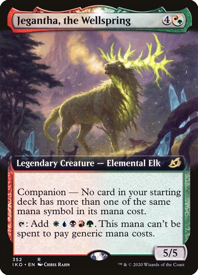 Jegantha, the Wellspring (Extended Art) [Ikoria: Lair of Behemoths] MTG Single Magic: The Gathering | Red Claw Gaming