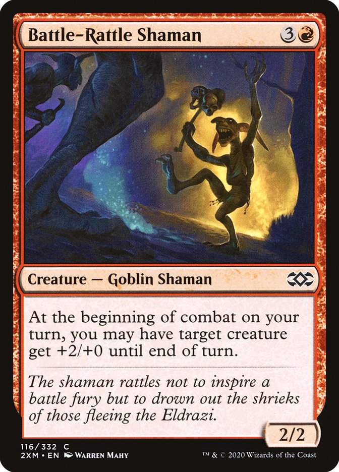 Battle-Rattle Shaman [Double Masters] MTG Single Magic: The Gathering | Red Claw Gaming