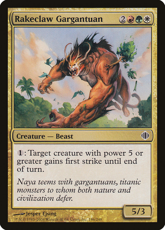 Rakeclaw Gargantuan [Shards of Alara] MTG Single Magic: The Gathering | Red Claw Gaming
