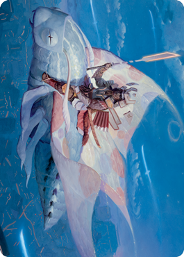 Sky-Blessed Samurai Art Card [Kamigawa: Neon Dynasty Art Series] MTG Single Magic: The Gathering | Red Claw Gaming