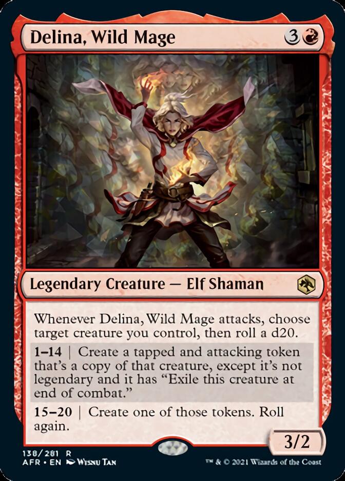 Delina, Wild Mage [Dungeons & Dragons: Adventures in the Forgotten Realms] MTG Single Magic: The Gathering | Red Claw Gaming