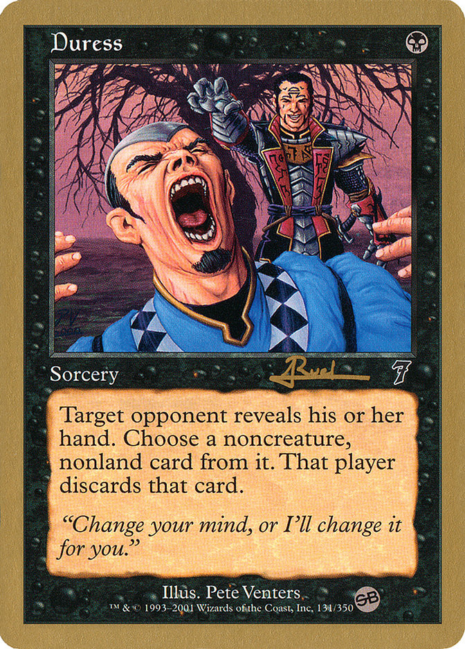 Duress (Antoine Ruel) (SB) [World Championship Decks 2001] MTG Single Magic: The Gathering | Red Claw Gaming