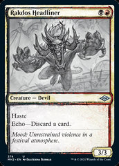 Rakdos Headliner (Sketch) [Modern Horizons 2] MTG Single Magic: The Gathering    | Red Claw Gaming