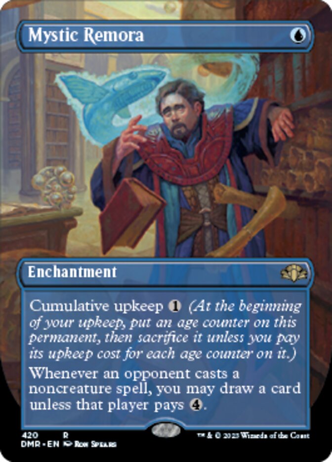 Mystic Remora (Borderless Alternate Art) [Dominaria Remastered] MTG Single Magic: The Gathering | Red Claw Gaming