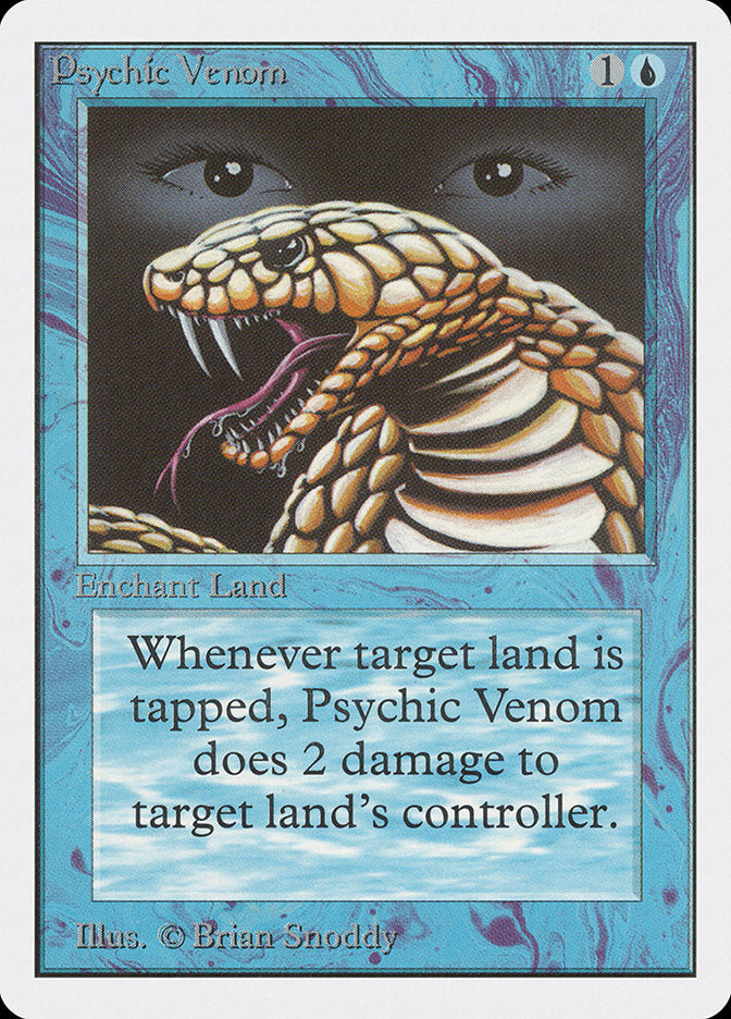 Psychic Venom [Unlimited Edition] MTG Single Magic: The Gathering | Red Claw Gaming