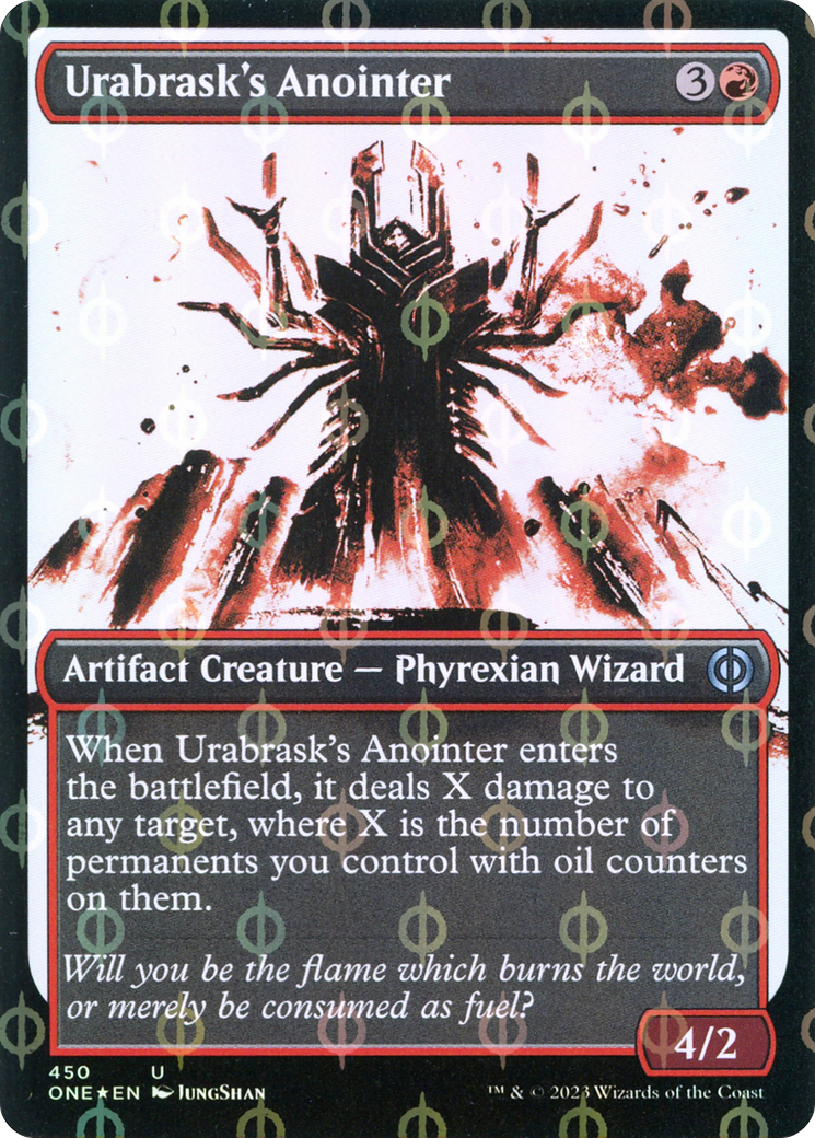 Urabrask's Anointer (Showcase Ichor Step-and-Compleat Foil) [Phyrexia: All Will Be One] MTG Single Magic: The Gathering | Red Claw Gaming