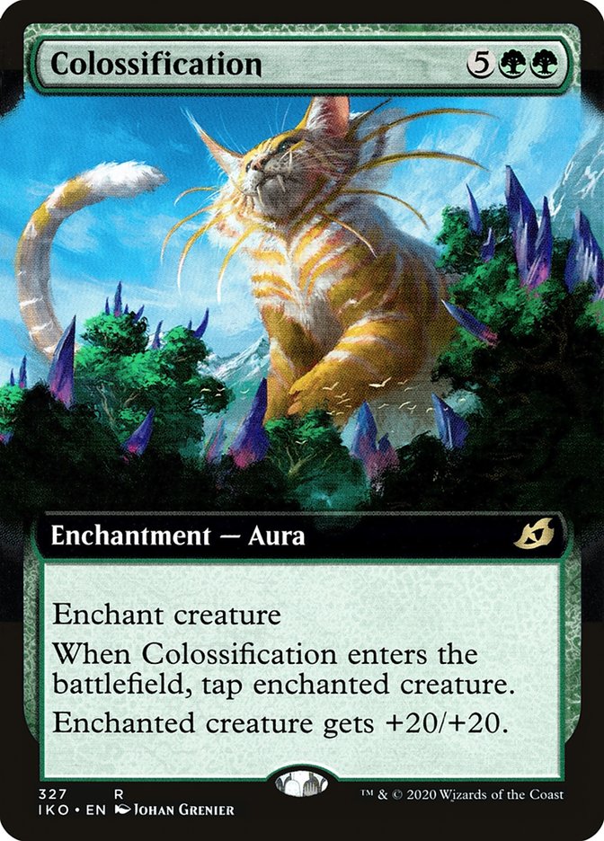 Colossification (Extended Art) [Ikoria: Lair of Behemoths] MTG Single Magic: The Gathering | Red Claw Gaming
