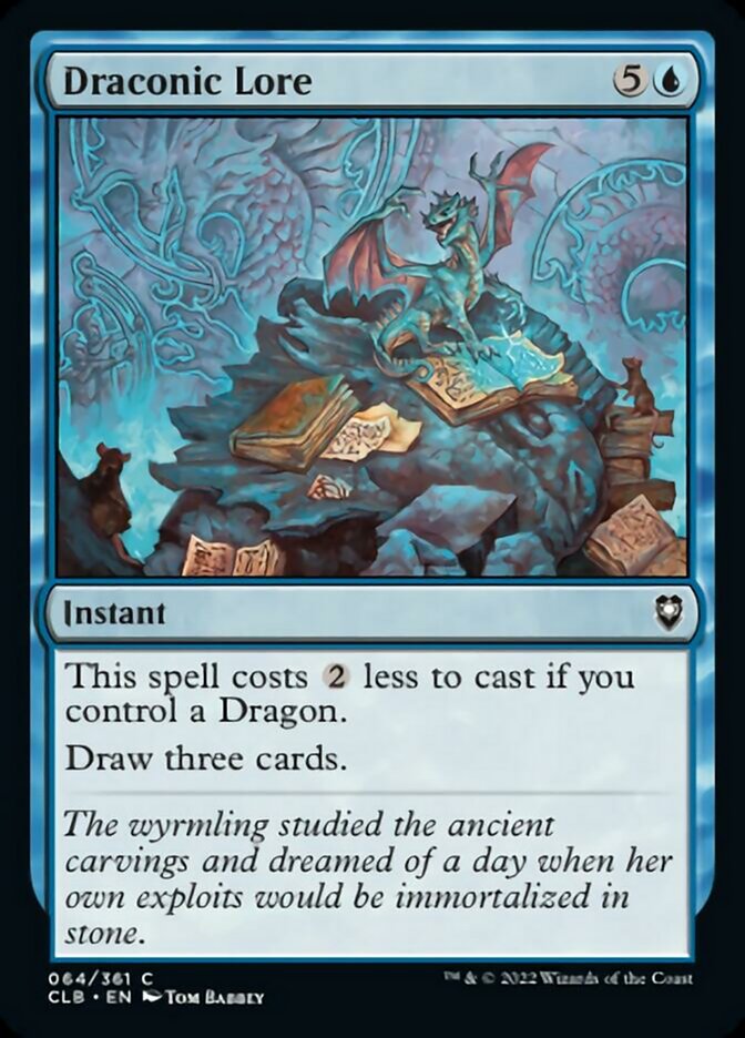 Draconic Lore [Commander Legends: Battle for Baldur's Gate] MTG Single Magic: The Gathering | Red Claw Gaming