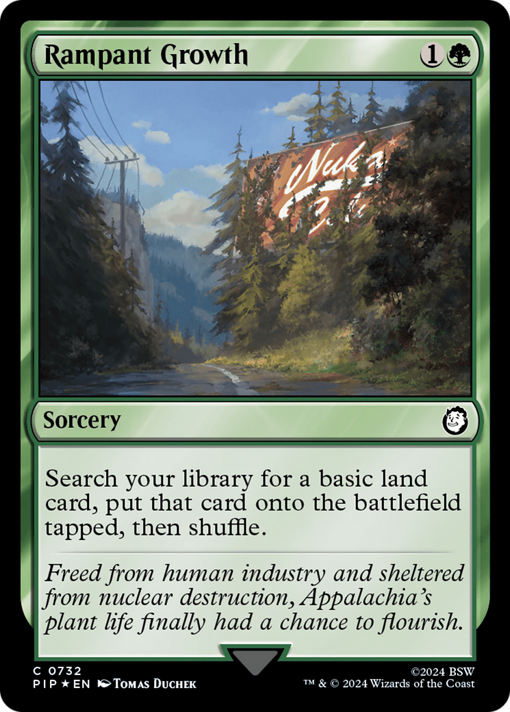 Rampant Growth (Surge Foil) [Fallout] MTG Single Magic: The Gathering | Red Claw Gaming