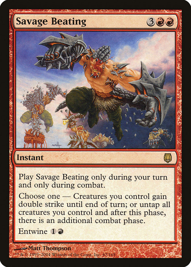Savage Beating [Darksteel] MTG Single Magic: The Gathering | Red Claw Gaming
