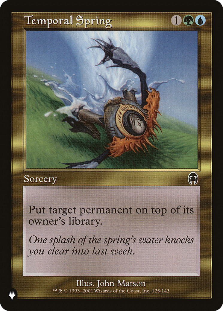 Temporal Spring [The List] MTG Single Magic: The Gathering | Red Claw Gaming