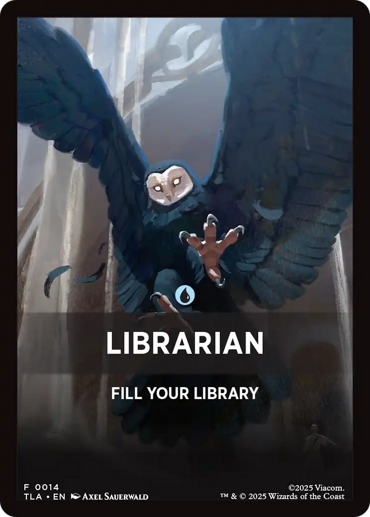Librarian Theme Card [Avatar: The Last Airbender Tokens] | Red Claw Gaming