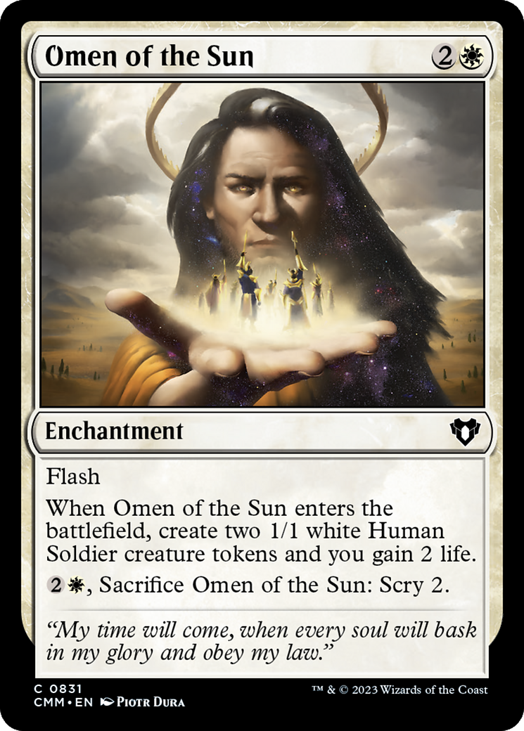 Omen of the Sun [Commander Masters] MTG Single Magic: The Gathering | Red Claw Gaming